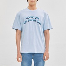 잠뱅이 남 16수 아치레터링 반팔TS 오버 AL2WTS34-SB