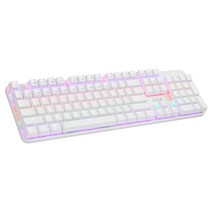 COX CK420 교체축 레인보우 LED 게이밍 기계식 키보드 화이트 적축, CK420 화이트 [적축]