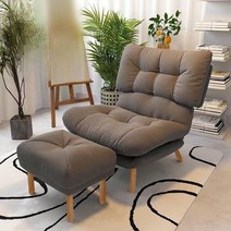 MONTHERIA 1인용쇼파 패브릭 1인용 패브릭 소파 A598-117, 다크그레이+발판