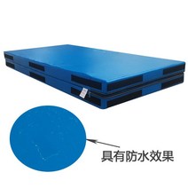 유도매트 제자리멀리뛰기 구르기 레슬링 낙법 체조 매트, 단일사이즈, 200x100x10cmPVC(블루)