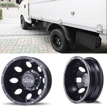 봉고3 13인치휠 튜닝 장착 후륜 뒷바퀴 알루미늄 슈거레이 머드락AMS 1340 세미매트블랙 정읍 군산 익산 전주휠타이어