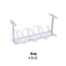 싱크 대 정리 슬라이딩 선반 랙 하부장 상부장 주방 수납 길이 조절 책 아래 케이블 관리 트레이 홈 거실 스토리지 와이어 코드 전원 스트립 어댑터 주최자 사무실, 회색, 회색
