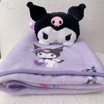 자칠 캐릭터 사무실 미니 학생 무릎담요 베개 1m x 1m