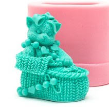마이몰드코리아 수제몰드 - 신발속의 고양이 실리콘몰드
