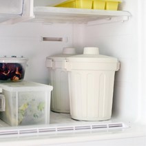 1인가구 음식물 처리 밀폐형 소형휴지통 자취방 탁상 스터디카페 귀여운 안방, 아이보리