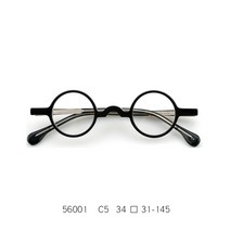 일본 수제 뿔테 안경 테 둥근 원 형 레트로 빈티지 코받침 아세테이트 클리어 그라데이션 b2