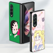 유니커블 갤럭시 Z폴드 Z플립 4 3 폴더 레더백 귀여운 소년 소녀 강아지 애니 캐릭터 일러스트 디자인 카메라보호 가죽 지플립 제트폴드 휴대폰 케이스