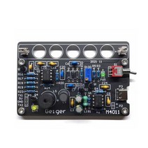 간단한 조립되지 않은 핵 방사선 검출기 모듈 전자기 DIY 가이거 카운터 파트 선량계 X γ, 한개옵션1, 01 Finished Assembly