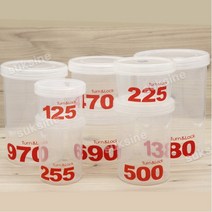 턴앤락 원형 밀폐 보관 용기 반찬통 냉장고 정리, 1ml, 05-턴앤락 밀폐용기5호(255ml