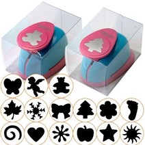 [동화오피스] 종이나라 모양펀치 대 25mm / 하트 별 눈송이 꽃송이, 1개, 06.단풍잎