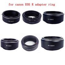 Foleto 렌즈 어댑터 링 Minolta MD FD Leica LR Pentax PK olympus OM EF 어댑터 to Canon EOS R R5 RF 미러리스 카메라, 보여진 바와 같이, EOS-EOS R용, 1개