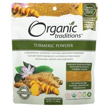 Organic Traditions 터메릭 파우더 7 oz (200 g), One Color, One Size