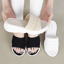 여성 탄력 니트 통굽 족저근막염슬리퍼