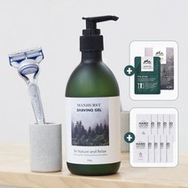 맨허스트 면도크림 저자극 쉐이빙젤 300ml 면도젤 쉐이빙폼 면도폼 저, 1개