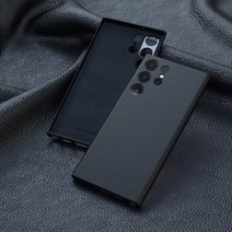 오리지널 삼성 S22 S23 S21 케이스 고품질 가죽 커버 프리미엄, For S22Plus, 블랙
