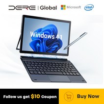 저렴한 노트북 인강 휴대용 학생 미니 경량 터치 스크린 Windows 11, 옵션 및 상세설명참조, 8GB 램 256GB SSD, 본체 + 키보드 + Pen