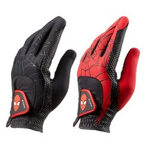 [VOLVIK] 볼빅 마블 스파이더맨 논슬립 골프장갑, 블랙, 여성_M