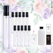 생일선물향수 원형 향수글라스 10ml X 10개 세트 향수 KIT DIY 만들기, 010_리멍시떼