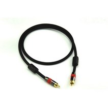 비디오 영상 케이블 RCA 연장선 변환 방송 전선 AT오디오 4N 오브C 75ohm Hifi 디지털 동축 오디오 Rca 하이 엔드 수 서브 우퍼 1m 2m, Black_5m
