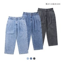 카이아크만 남 데님워싱 와이드 치노 FKQFDDW161P