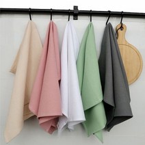 키친크로스 바리스타린넨 디너 테이블 냅킨 주방 수건, 베이지