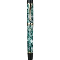 만년필 럭셔리 사무 용품 문구 잉크new moonman m600s 셀룰로이드 moonman 이리듐 파인 펜촉 0.5mm 비즈니스를 위한 우수한 패션 실 쓰기 선물 펜, 선물 상자가 있는 펜, 레이크 블루