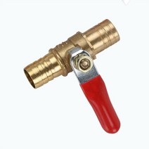 세탁기 급수 밸브 1pcs 레드 핸들 작은 볼 스트레이트 파고다 더블 엔드 인서트 6 8 10 12mm 수도관 구리, 6mm 파이프