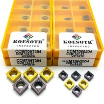 선반 밀링 바이트 ccmt09t304 vp15tf ue6020 us735 cnc 내부 선삭 공구 카바이드 선삭 공구 공구 ccmt060204 공구 ccmt, 10개(1박스), 1개