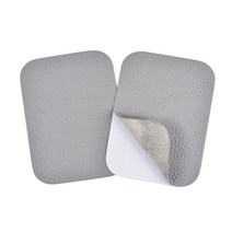 가죽스티커 쇼파 의자 보수 16X12cm 2장1세트, 연그레이