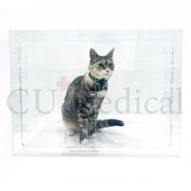 [CU메디칼] 아크릴산소방 단품 / 강아지 고양이 네블라이저방 가능 / 주문제작 가능, 기본사이즈(기본형 3T)