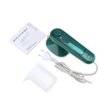 핸디 스팀 다리미 휴대용 미니 의류 기선 옷 핸드 헬드 여행 홈 습식 건식 수직 발전기 수동 다림질 기계, 협력사, 유럽 ​​연합, 녹색