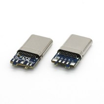 USB 3.1 타입C 메일 플러그 커넥터/USB 3.1 Type C Male Plug 24Pin with PCB 10NF A to C