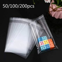 투명 셀로판 OPP 플라스틱 폴리 작은 첼로 자체 밀봉 백 패키지 50/100 pcs 도매, 17.10x20cm 50개