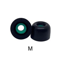 헤드폰 헤드셋 부품 교체 메모리 폼 이어 팁 쿠션 버드 소니 WF-1000XM4 안티 슬립 귀마개 액세서리, 3 Pairs, M Black_3 Pairs