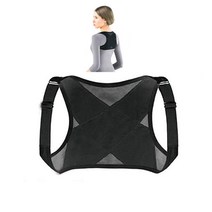 일상속 바른 자세교정 밴드 어깨 허리 척추 거북목 목 굽은 등 밴드 체형 자세 교정, L