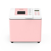 제빵기 가정용 발효기 반죽기 식빵 제조기 가정용 반죽기 자동 빵 기계 이중 튜브 케이크와 국수 지능형 다기능 아침 식사 기계 반죽 기계, 분홍색