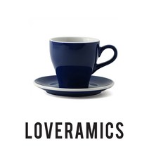 러브라믹스 튤립 라떼 카페 커피잔 코발트딥블루 280ml, 단품