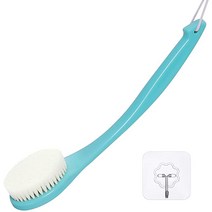 Bath Body Brush Never Mold Back Brush Long Handle for Shower Dry Exfoliating Brush or Wet Shower, 1개