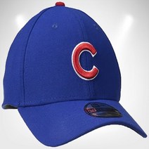 MLB 시카고 컵스 팀 클래식 게임 39서티 스트레치 핏 캡 파란색 스몰/미디엄