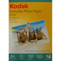 [RA㏓] 코닥 잉크젯전용지 A4(110G100매) CAT4027-319 자료출력지 포토 A4 복사 사무실A4지 ▷_§Ea, 이상품GOOD, 《본상품》