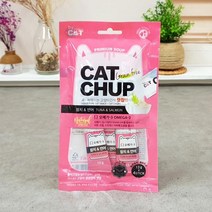그레인프리 티에스 캣찹 4p 참치연어오메가 고양이 반려묘 올리고당 간편 영양 간식