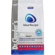 닥터클라우더 아이디얼 레시피 어덜트 유기농 현미&연어 고양이 사료, 1kg, 1개