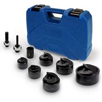 temco th0390 – ½인치 2인치 전기 도관 구멍 크기(1234-234 도관 크기)용 수동 녹아웃 펀치 드라이버 키트(세트), (도관 크기) 녹아웃 펀치 드라이버 키트 12-2