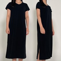 여름 데일리 시원한 롱 원피스 4종 맘룩 등원룩 홈웨어 고 나시 반팔 블랙 꾸안꾸