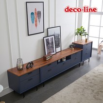 데코라인 코넬 포엠 3000B 거실장 DTH015C, 화이트