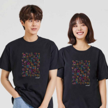 오너클랜 한글 디지털프린팅 인쇄티셔츠 반팔티 오버핏