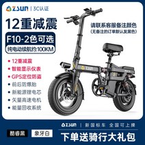 ZSUN 독일기술 초경량 미니 접이식 전기 전동 자전거 여성 출퇴근 배달, P, 48V