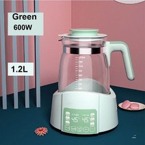 독일 간이정수기 휴대용 미니 수소물 온도 조절 우유 조절기 물 병 유리 지능형 아기, 02 green_01 CN