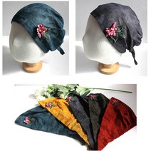 [솔미네] 삼단 포근 여성 비니 겨울 모자