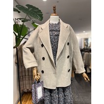 써스데이아일랜드 더블 여밈 핸드메이드 자켓(T216MJK137W)(1272488)